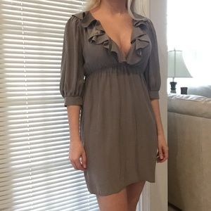 Grey Silk Dress